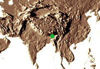 Habitat : Himalaya, régions du nord-est de lInde, du Népal et de Burma, jusquà 2500 mètres daltitude, la plus haute enregistrée pour une espèce du genre Trachycarpus